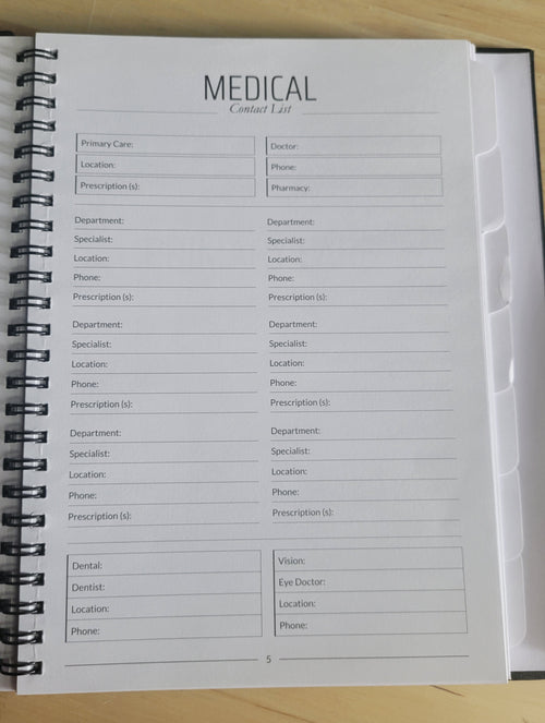Health Keeper™ Medical Appointment Book | Personal Health Record & Organizer