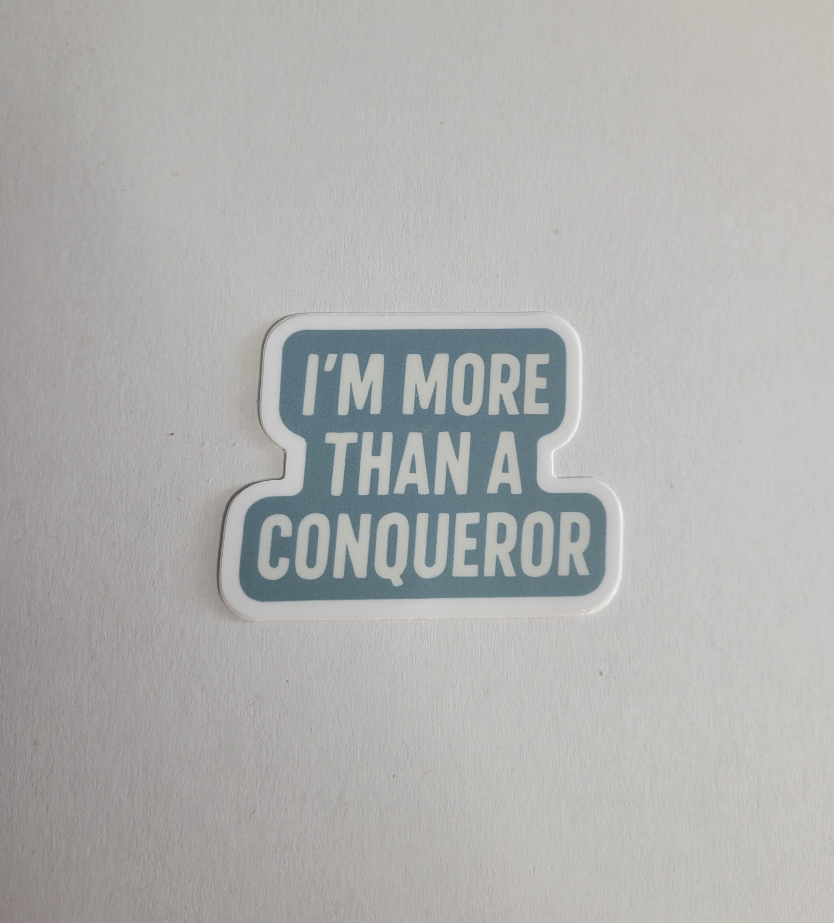 More Than a Conqueror 3" Vinyl Sticker
