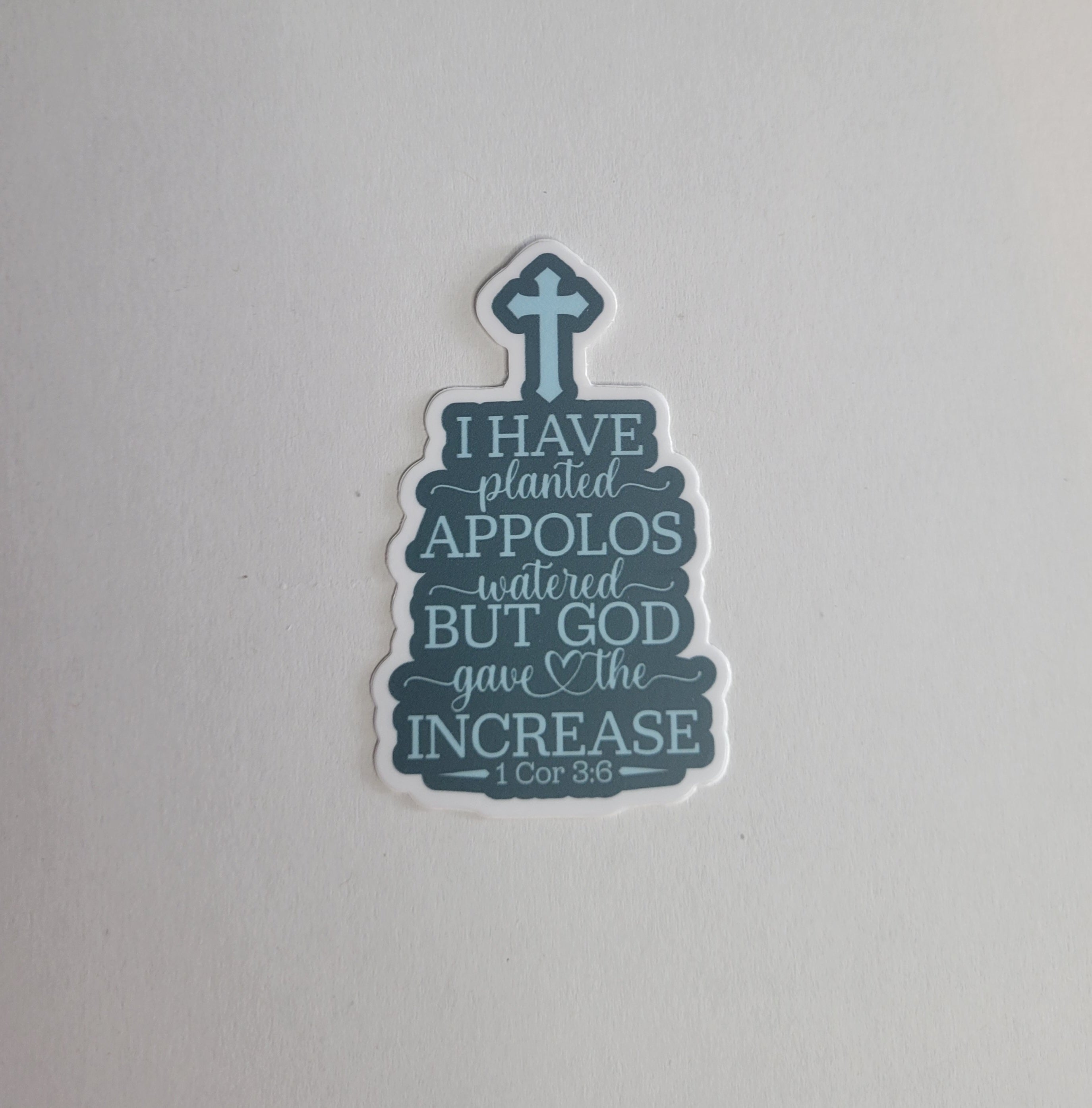 God Increases Scriptural 3" Vinyl Sticker - B-Grade
