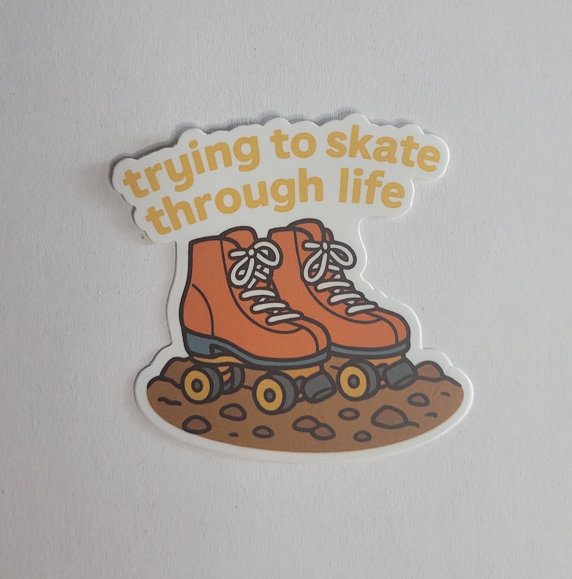 Skating Through Life 3" Vinyl Sticker