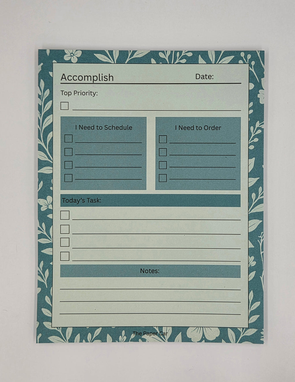 Accomplish Daily Planner Pad | Undated Desk Planner for Busy Moms & Caregivers