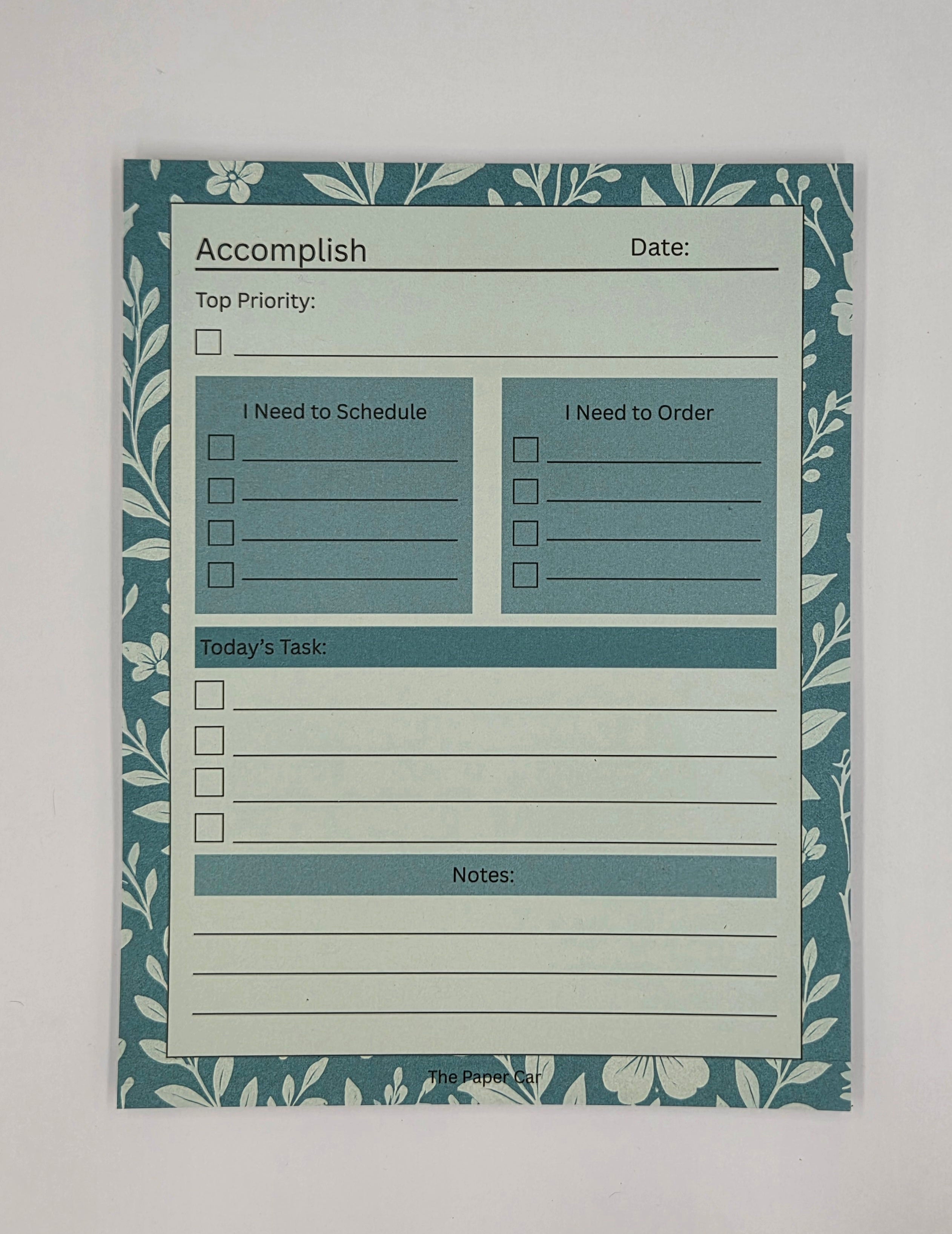 Accomplish Daily Planner Pad