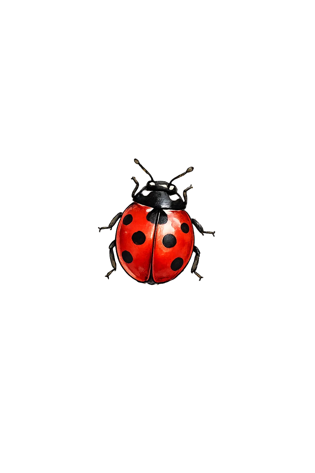 Grace Grows Here Vinyl Die-Cut Ladybug Magnet | Botanical Vinyl Refrigerator Whiteboard Magnet