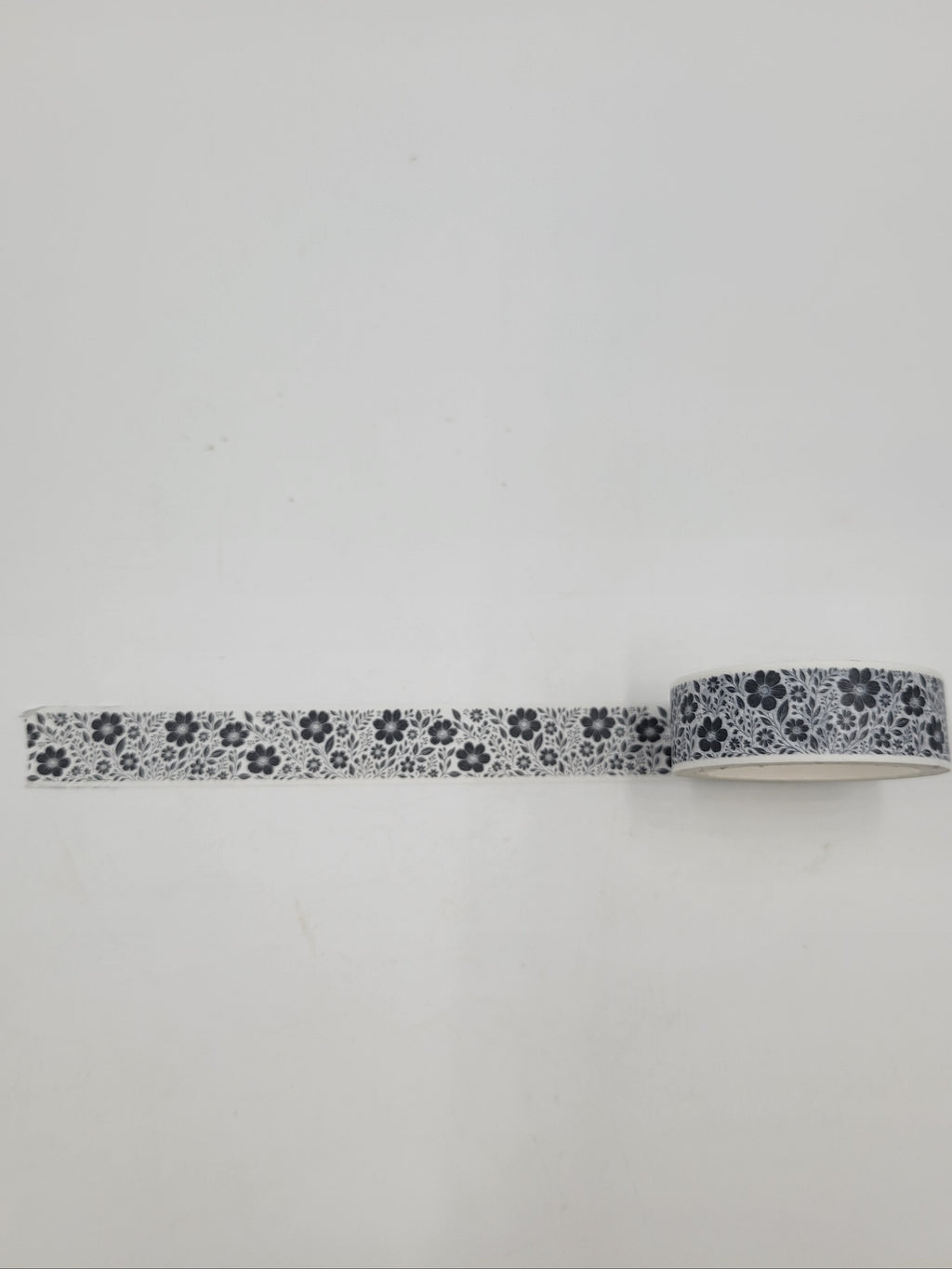 Black & White Floral Washi Tape