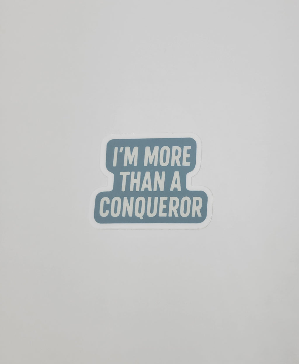 More Than a Conqueror 3" Vinyl Sticker