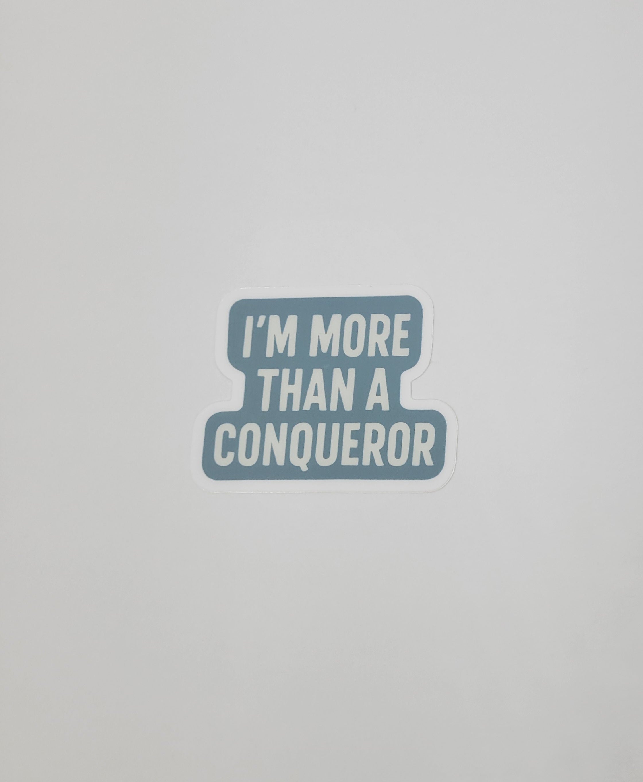 More Than a Conqueror 3" Vinyl Sticker