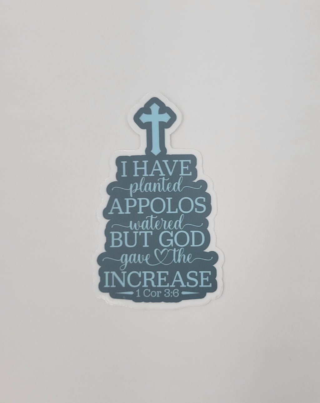 God Increases Scriptural 3" Vinyl Sticker - B-Grade