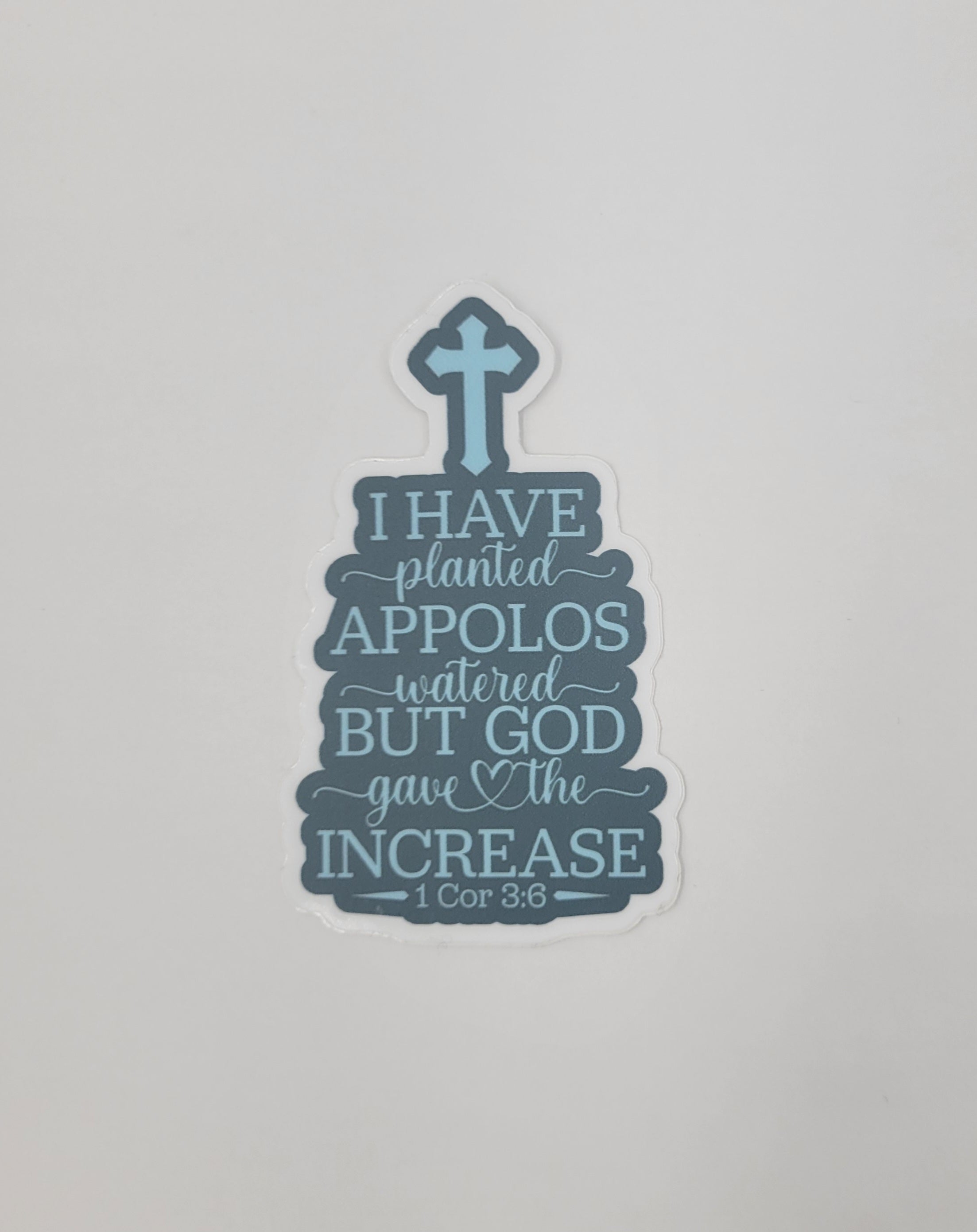 God Increases Scriptural 3" Vinyl Sticker - B-Grade